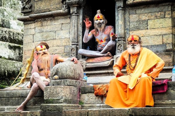 Somewhere Near Pashupatinath Temple, Which Is A UNESCO World Heritage.