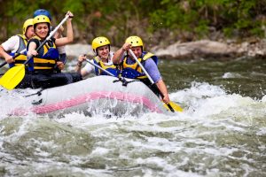 The White Water Rafting.